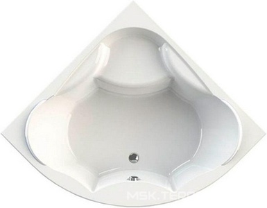 Ванна акриловая "", 1490х1490x500 мм, БЕЗ каркаса, слива-перелива и панели, белая ZZ Vannesa Сандра 2-01-0-0-1-221Ч