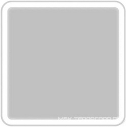 Зеркало 600x30x600мм, с встроенным по периметру светильником и кнопочным выключателем, 12W, 220-240V, BelBagno ZZ