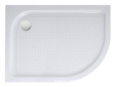 Поддон д/д 1200х800h150мм, ассиметричный Левый R550мм, отв.слива 90мм,(сифон крышка цв.хром, мет каркас, ножки в компл.),акрил цв.белый,BelBagno ZZ BelBagno Универсал TRAY-BB-RH-120/80-550-15-W-L