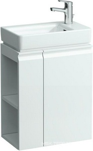 Шкафчик под раковину, 470х275хh605мм, петли справа,полки слева,д/раков.арт.8.1595.4.000.ххх.х,сифон,крепёж в компл,(цв.белый глян)Laufen  ZZ Laufen Pro S 4.8300.2.095.463.1