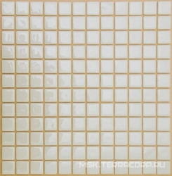 Мозаика 225FL-M-021 (белый) Фасадная (чип 2.5x2.5) ZZ|31.5x31.5