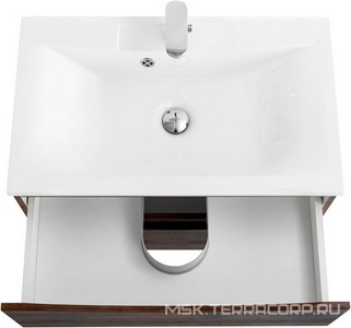 База под раковину подвесная с двумя выкатными ящиками, 650х450х500мм, (цв.Rovere Moro),  ZZ BelBagno Marino MARINO-650-2C-SO-RW-P