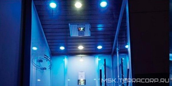 Душевая кабина DZ959F8 L 1200*900 переднее стекло - прозрачное, заднее - черное,парогенератор, аромотерапия ZZ Eago Eago DZ959F8 L