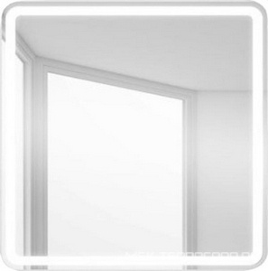 Зеркало 800x30x800мм, с встроенным по периметру светильником и кнопочным выключателем, 12W, 220-240V, BelBagno ZZ BelBagno Универсал SPC-MAR-800-800-LED-BTN