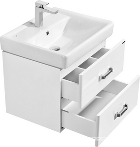 Тумба подвесная, 70 см, без раковины Тигода 70 1WH302083, цв. белый глянец Aquaton Америна 1A137601AM010