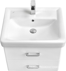 Тумба подвесная, 70 см, без раковины Тигода 70 1WH302083, цв. белый глянец Aquaton Америна 1A137601AM010