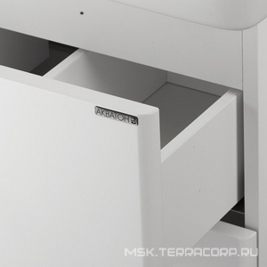 Тумба подвесная, 70 см, без раковины Тигода 70 1WH302083, цв. белый глянец Aquaton Америна 1A137601AM010