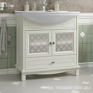 Тумба напольная -75, 760x866x510 мм, цвет слоновая кость, БЕЗ раковины n107069 ZZ Opadiris Омега 00-00002951