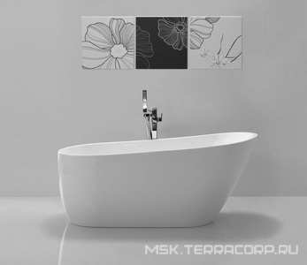 Ванна 1700x720xh720мм, акрил, отдельностоящая, БЕЗ перелива, пробка слива цв.хром в комплекте, BelBagno ZZ BelBagno Универсал BB62-1700-W0