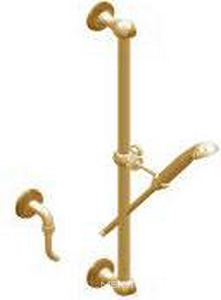 Душ.гарнитур (ручной душ,штанга 600мм,шланг,шланговое подсоединение)(цв. золото (Dore))  ZZ THG Elysee G11-F01-58