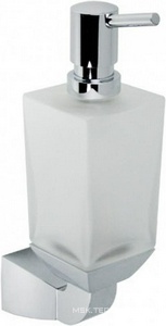Дозатор для жидкого мыла настенный, (хрусталь матовый, держатель цв. хром),  XX Dorn Bracht Square 83 430 910-00