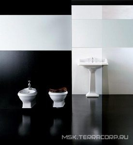 Биде подвесное 53х37cм, с 1отв. для смесителя,  Simas Arcade AR843 /1f