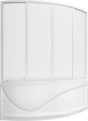 Шторка для ванны акрил. Николь (пластик "космос") 170см  /4 створки/, дуги в комплекте XX