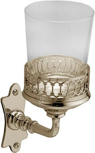 Стакан настенный стекл., (латунь)  ZZ Devon & Devon Mayfair DD113IN