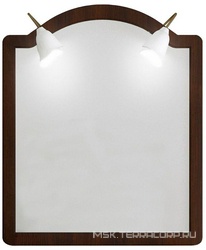 Зеркало Виктория 90, 900*1100*22 мм, без светильн. ном.98640, крепеж в комплекте, цвет орех ZZ