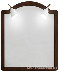 Зеркало  90, 900*1100*22 мм, без светильн. ном.98640, крепеж в комплекте, цвет орех ZZ Opadiris Виктория Z0000001175