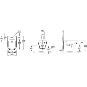 Биде подвесное, STRUKTURA ZZ Jacob Delafon Struktura EMC0002-00