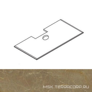 Столешница 115х56хh2см, с отверстием под накладную раковину, (мрамор цв. Emperador Light), (БЕЗ дерев.транспорт.ящика арт.000MG131),  ZZ Oasis Lutetia 0LTTM1151 LEL