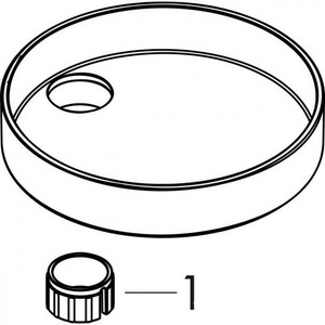 Мыльница для душевых штанг диаметром 22мм, съемная, (пластик цв.хром), Hansgrohe, Cassetta S Puro ZZ Hansgrohe Универсал 28679000