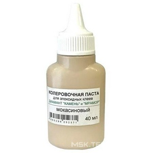 Колеровочная паста для эпоксидных клеев  Диамант "Камень", цвет мокасиновый, 40 мл. ZZ Антураж Диамант-Камень n085950