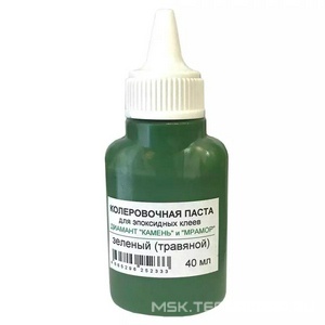 Колеровочная паста для эпоксидных клеев Диамант "Камень", цвет зеленый (травяной), 40 мл. ZZ Антураж Диамант-Камень n077444