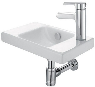 Раковина ODEON UP, 40x25 см., отверстие справа  ZZ Jacob Delafon Odeon Up E4799G-00