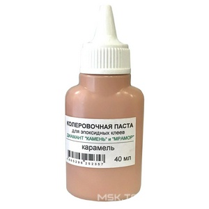 Колеровочная паста для эпоксидных клеев Диамант "Камень", цвет карамель, 40 мл. ZZ Антураж Диамант-Камень n077367