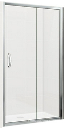 Душевое ограждение "INFINITY" 1100 мм  (для Г-образного или от "стены до стены") проф.хром, стекло Grape, БЕЗ поддона, БЕЗ боковой части XX