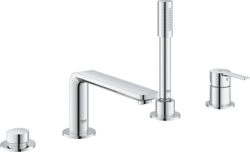 Смеситель для ванны на 4 отв. установка на борт ванны, хром ZZ Grohe Lineare New 19577001