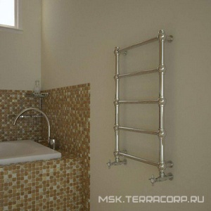 Полотенцесушитель (на электику и закрытую систему отопл.,без комплектующих), (цв.хром),  h800х504мм ZZ Terma Retro RETRO 800/504  / цв.хром