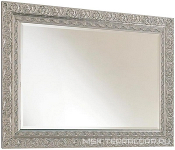 Зеркало в резной раме, 98х70см, горизонтальный/вертикальный монтаж, (цв.серебро),  & Selene ZZ Eban Aurora FCRSL098-A