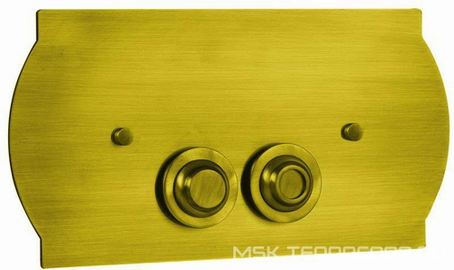 Клавиша двойного смыва , латунь, цвет золото  ZZ Boheme Imperiale 932 / 652