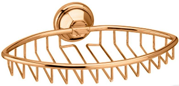 Мыльница-решетка овальная 17х25см, (цв.бронза),  ZZ Andrea Catarina CAK424 BR