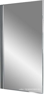 Штора на ванну 740-765xh1500мм ,"Левая" крепёж слева, поворотная, (стекло прозр.6мм, проф.серебр.глянц.),  ZZ Kermi Atea AT DFL 07517 VPK