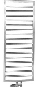 Полотенцесушитель электрич. h1291x450мм (встроенный патрон SAFIR справа, ПДУ, 230V, цв. хром),  ZZ Zehnder Subway SUBEC-130-045/ID Chrome
