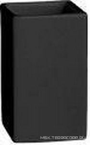 Стакан 7х7хh12см, настенный (матовая чёрная керамика),  ZZ Fantini Young 96 P4 7602