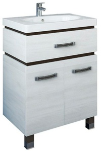 Тумба напольная ""-60 см, БЕЗ раковины, цвет северное светлое дерево/венге ZZ Sanflor Техас n091919