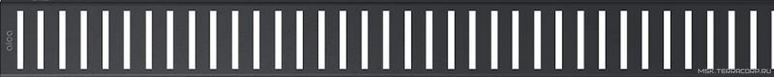 Решетка "Pure"- 650 мм,  для водоотводящего желоба APZ1, цв.черный матовый ZZ