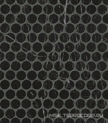 Nero Reale Round Mosaico ZZ| 29.5x32.5