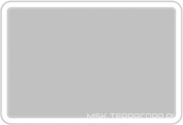 Зеркало 1000x30x800мм, реверс., с встроенным по периметру светильником и кнопочным выключателем, 12W, 220-240V, BelBagno ZZ