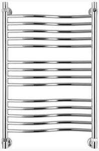 Полотенцесушитель "" 800*500 мм, Н.Г. подключ. 3/4, комплектующие в комплекте, хром ZZ Сунержа Флюид 00-0122-8050