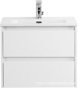 База под раковину подвесная с двумя выдвижными ящиками, 705х395хh500мм, (без раковины арт.BB700/390ETL), (цв.Bianco Opaco),  ZZ BelBagno Kraft KRAFT 39-700/390-2C-SO-BO