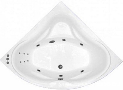 Ванна 150х150хh58,5(49)см, на раме, слив/перелив в компл., БЕЗ ПАНЕЛИ,  ZZ Thermolux Galateya ВАННА 150х150  GALATEYA / БЕЗ ПАНЕЛИ