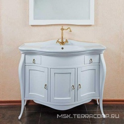 Тумба 108x58xh82см, напольная, под раковину, (цв.белый матовый), Marian ZZ