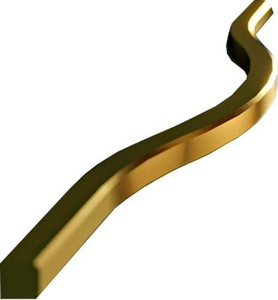 Ручка-скоба для колонн, 12,8 см, (цв.Oro),  ZZ Cezares Tiffany 40391