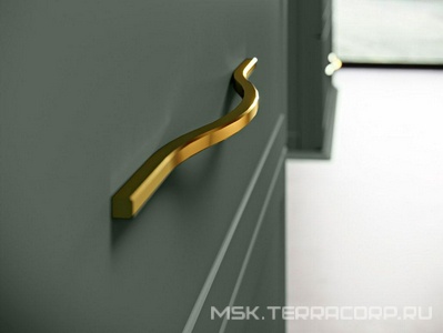 Ручка-скоба для колонн, 12,8 см, (цв.Oro),  ZZ Cezares Tiffany 40391