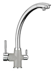 Смеситель Granula GR-3167 для кухонной мойки, базальт| 15x34x26