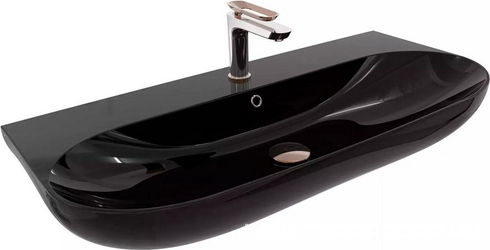 Раковина Bien Vokha MDLS09001FD1B9000 90 см, черная глянец| 90x15x42