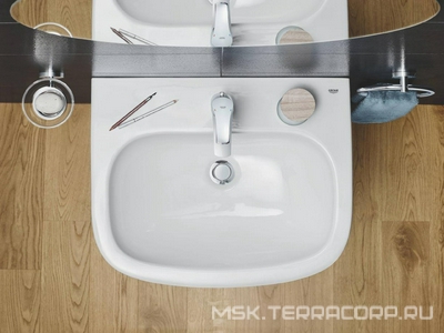 Раковина подвесная 59,5x48,2 см, 1 отверстие под см-ль, цв. белый, ZZ Grohe Euro Ceramic 39335000