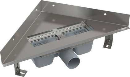 Угловой водоотводящий желоб ARZ1, БЕЗ решетки ZZ